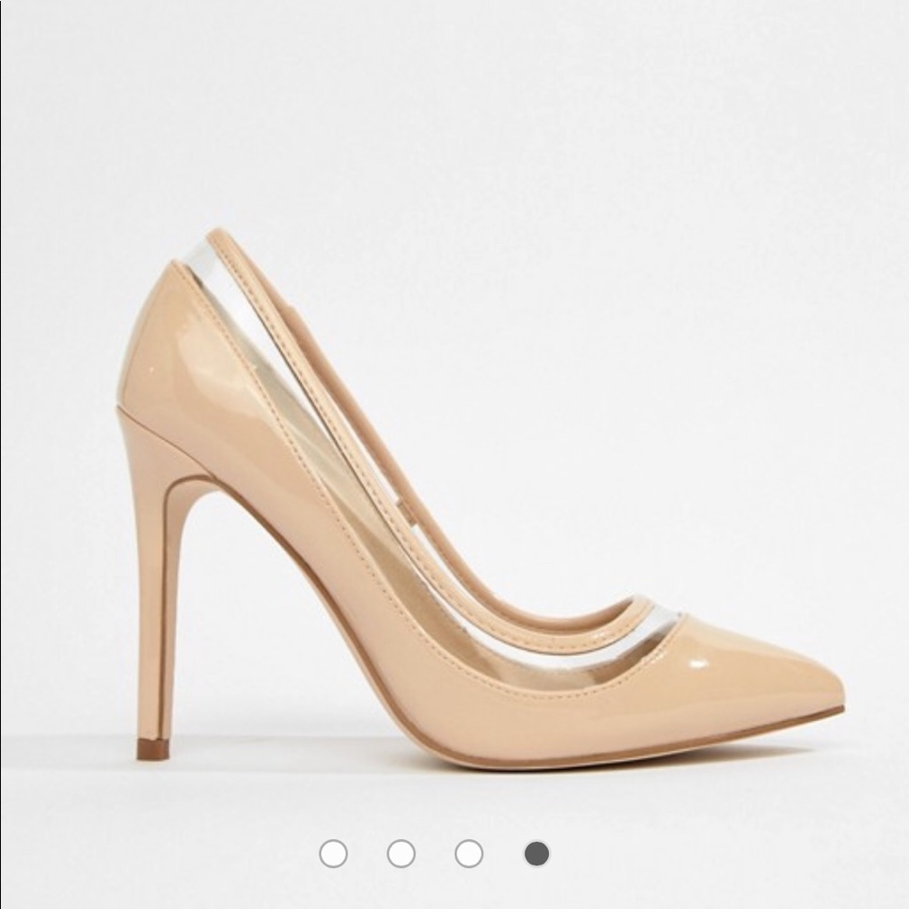 ASOS nude heels pumps